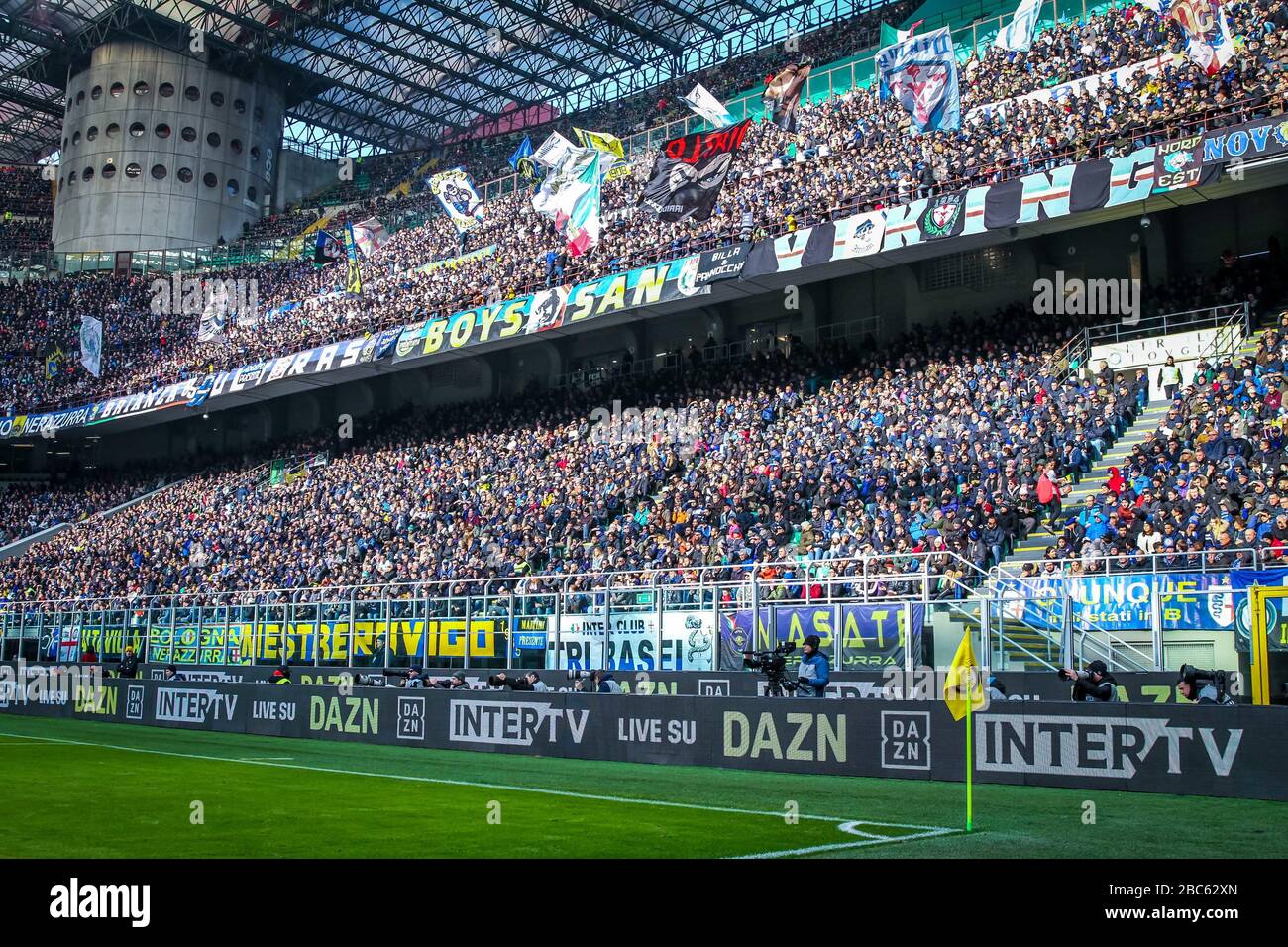 FC Internazionale supporteurs pendant la saison de football 2019/20 images symboliques - photo crédit Fabrizio Carabelli /LM/ Banque D'Images