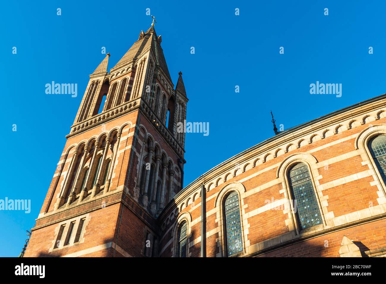 Cathédrale de la Sainte famille à Exile (1891) est une cathédrale catholique ukrainienne à Mayfair, dans le centre de Londres au Royaume-Uni. C'était autrefois une église congrégationnelle. Banque D'Images