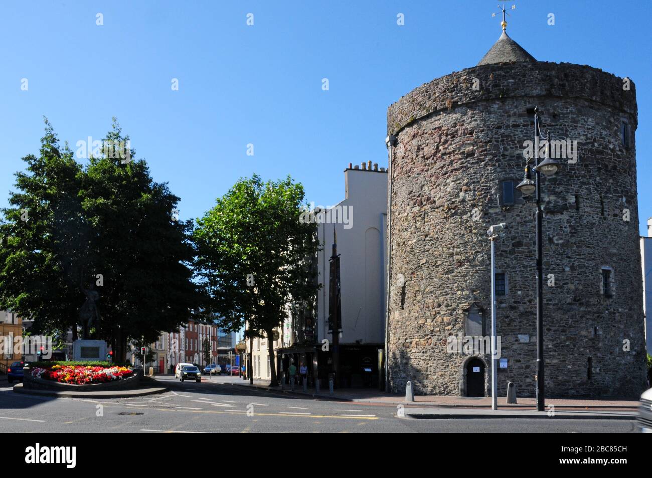 Reginald Tower, City Quay, Waterford, l'entrée du centre commercial. Banque D'Images