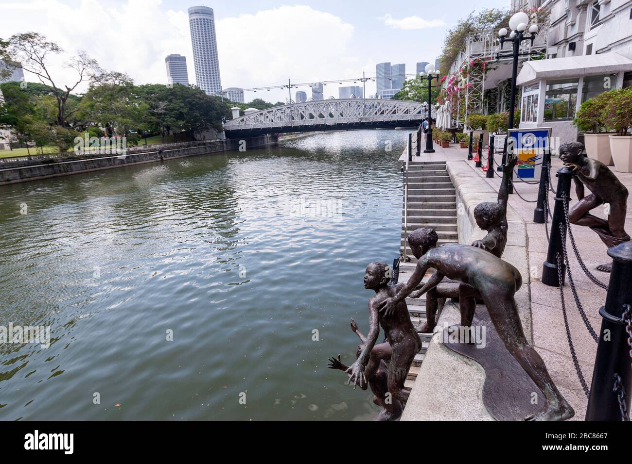 Sculpture en bronze de chong fah cheongs Banque de photographies et d