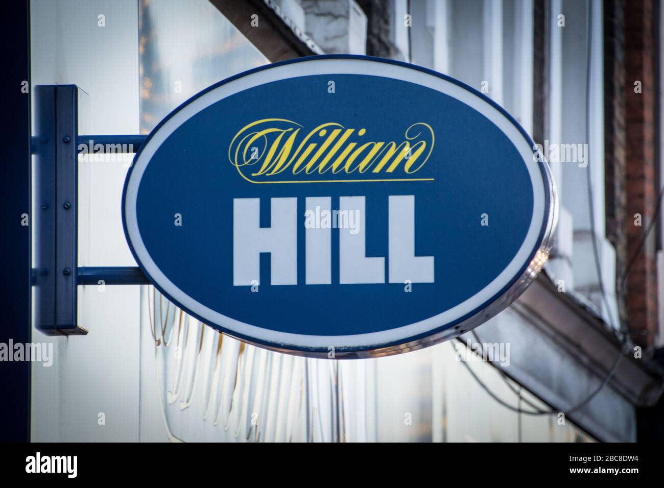 Signalisation de la boutique de Paris William Hill Banque D'Images