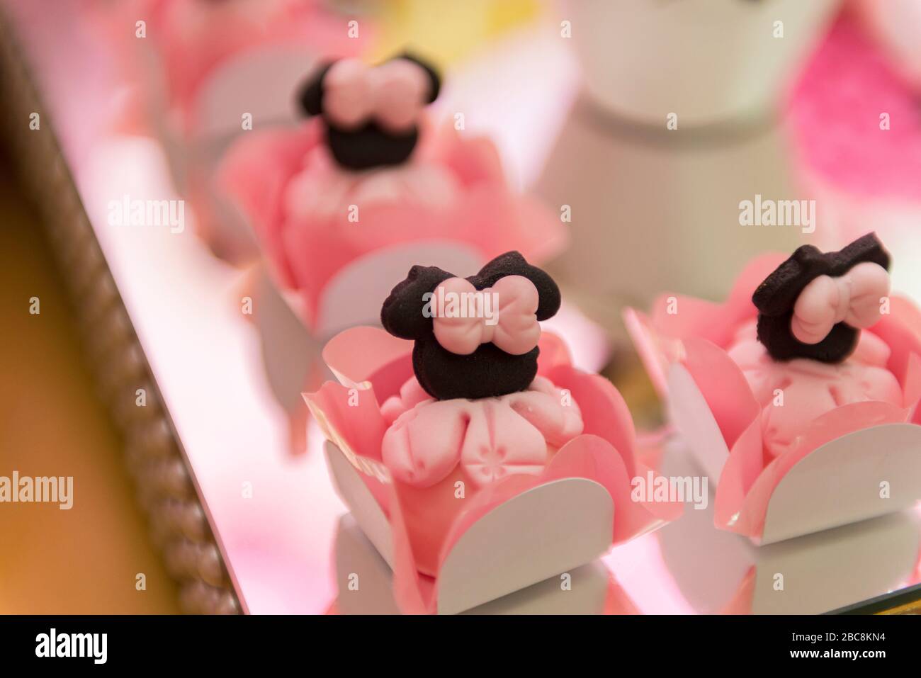 Florianopolis Bresil 15 Mars Decoration De Table Douce Dans La Fete Des Enfants Avec Theme Minnie Mouse Reception Pour Fete D Anniversaire Decoration Photo Stock Alamy