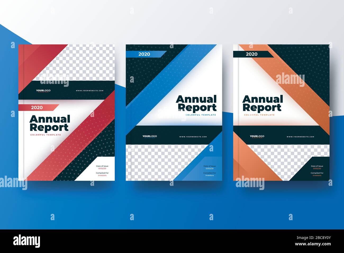 Illustration Page De Garde Rapport Professionnel Page De Garde Rapport Annuel Banque d'images vectorielles - Alamy