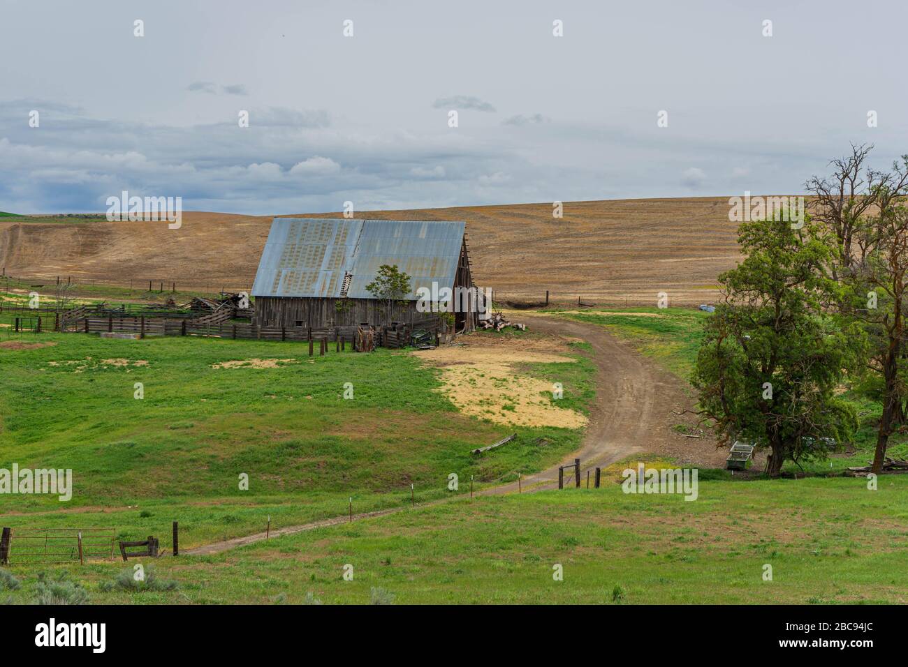 Beau centre rural Oregon, États-Unis Banque D'Images