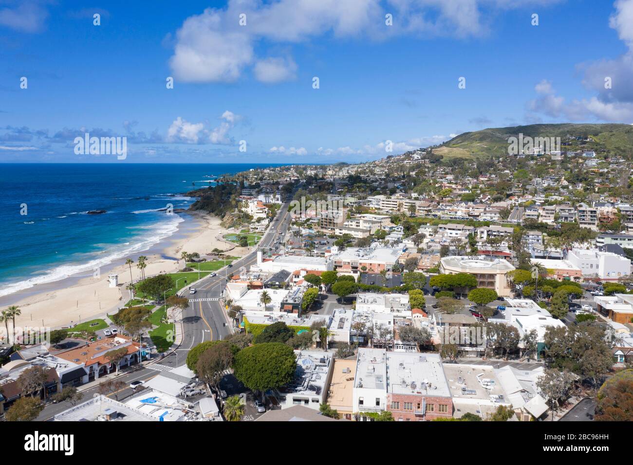 Vue aérienne sur Laguna Beach, Californie Banque D'Images