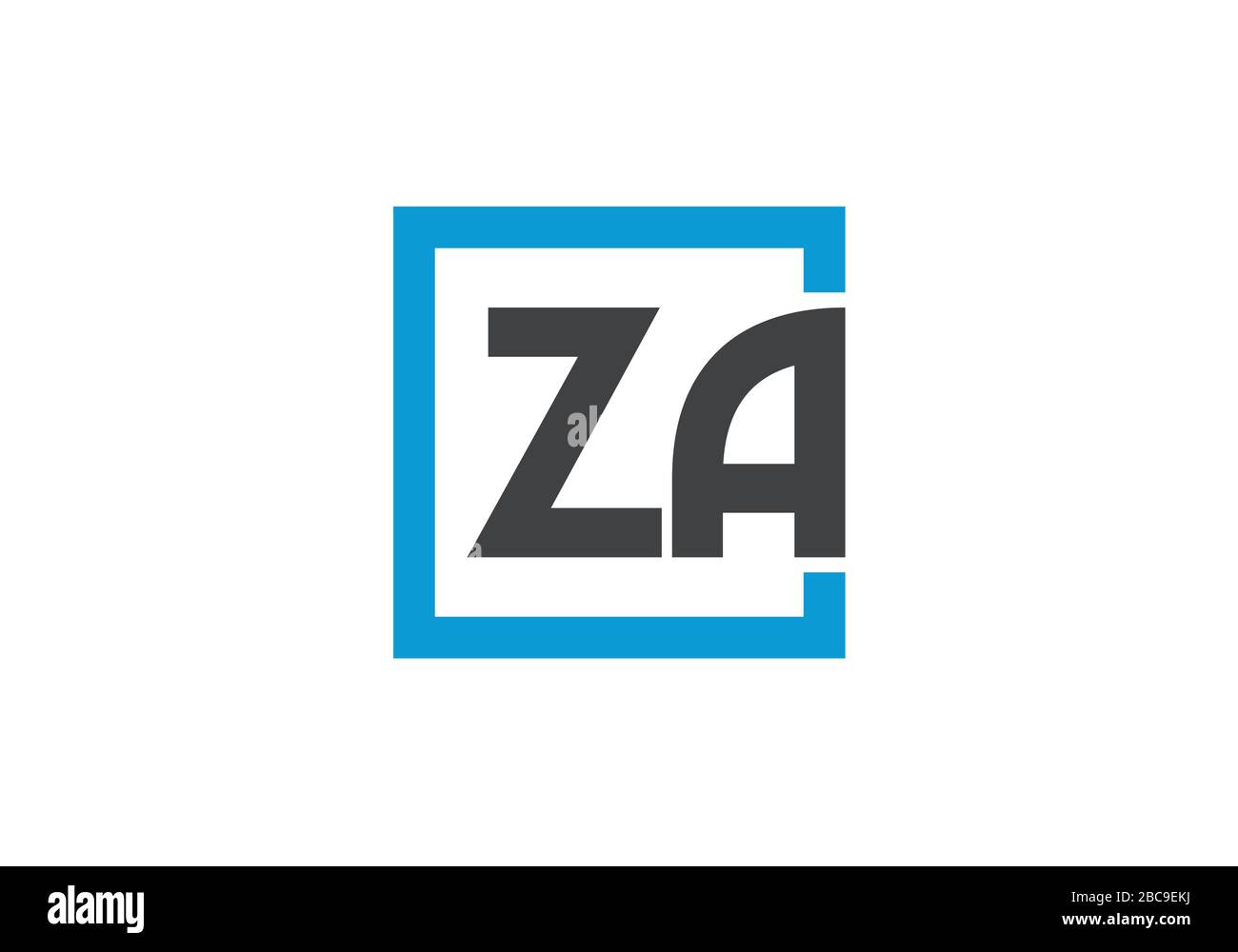 Z A lettre initiale logo modèle vectoriel de conception, symbole d'alphabet graphique pour l'identité d'entreprise Illustration de Vecteur