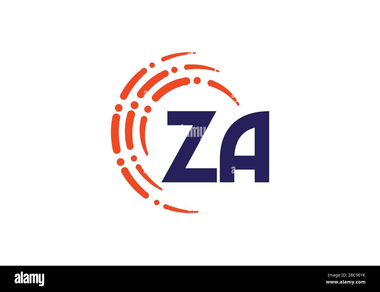 Z A lettre initiale logo modèle vectoriel de conception, symbole d'alphabet graphique pour l'identité d'entreprise Illustration de Vecteur