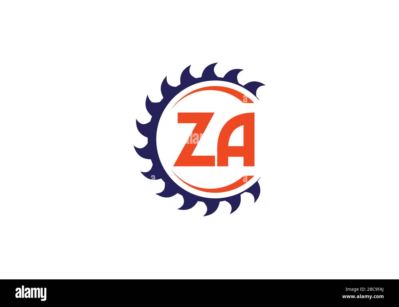 Z A lettre initiale logo modèle vectoriel de conception, symbole d'alphabet graphique pour l'identité d'entreprise Illustration de Vecteur