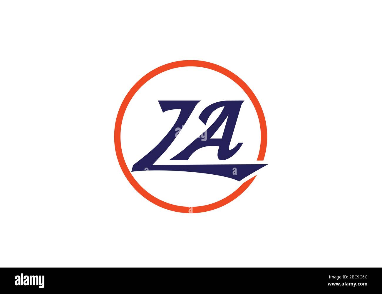 Z A lettre initiale logo modèle vectoriel de conception, symbole d'alphabet graphique pour l'identité d'entreprise Illustration de Vecteur