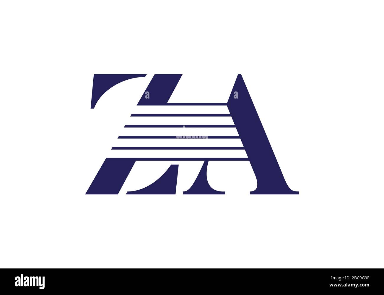 Z A lettre initiale logo modèle vectoriel de conception, symbole d'alphabet graphique pour l'identité d'entreprise Illustration de Vecteur