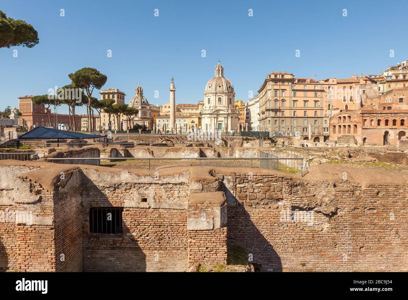 Forum de Trajan (Forum Traiani ou Foro di Traiano). Forum impérial dans la Rome antique. Rome, Italie Banque D'Images