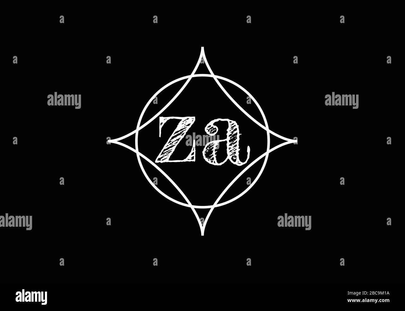 Z A lettre initiale logo modèle vectoriel de conception, symbole d'alphabet graphique pour l'identité d'entreprise Illustration de Vecteur