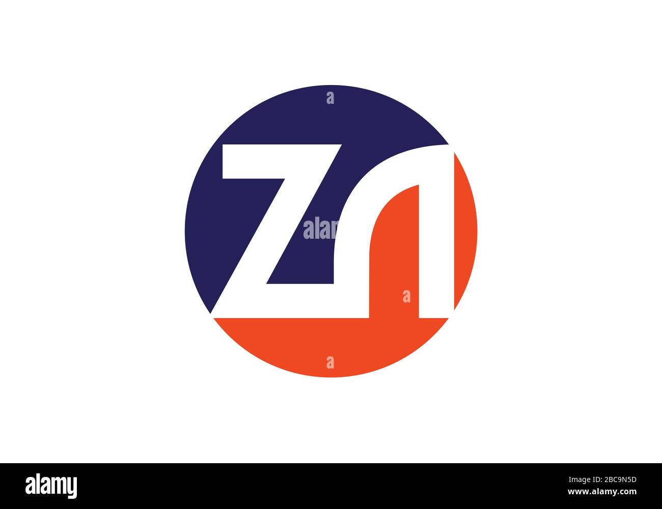Z A lettre initiale logo modèle vectoriel de conception, symbole d'alphabet graphique pour l'identité d'entreprise Illustration de Vecteur