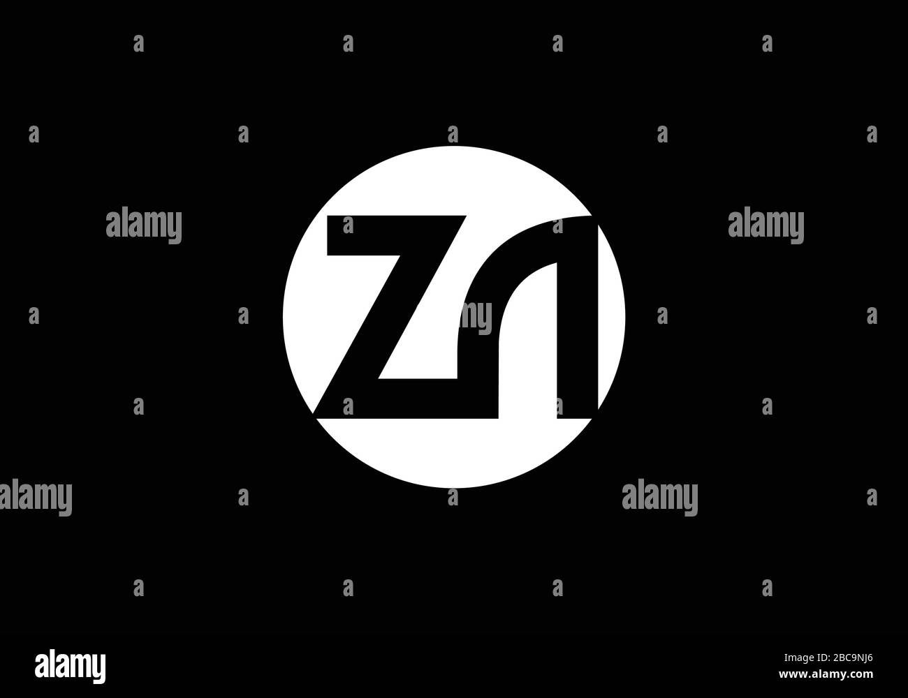 Z A lettre initiale logo modèle vectoriel de conception, symbole d'alphabet graphique pour l'identité d'entreprise Illustration de Vecteur