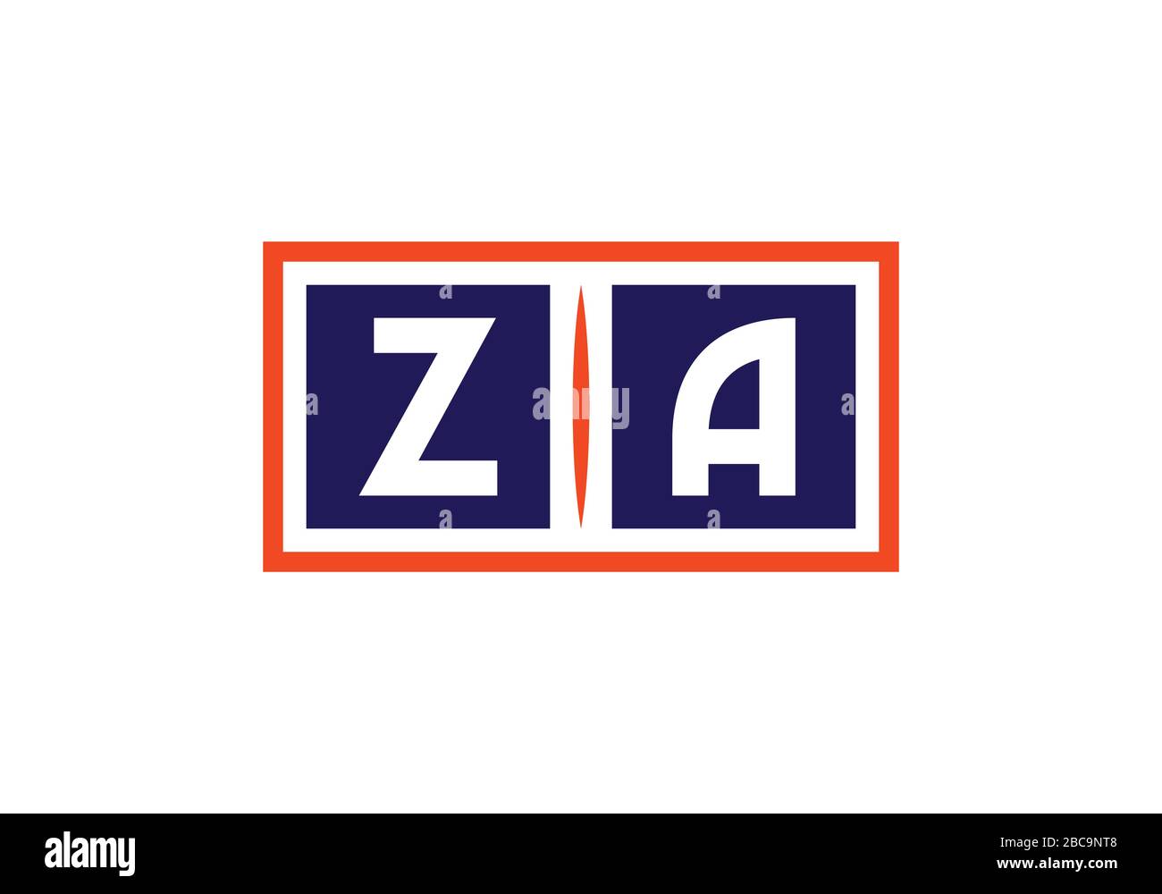 Z A lettre initiale logo modèle vectoriel de conception, symbole d'alphabet graphique pour l'identité d'entreprise Illustration de Vecteur