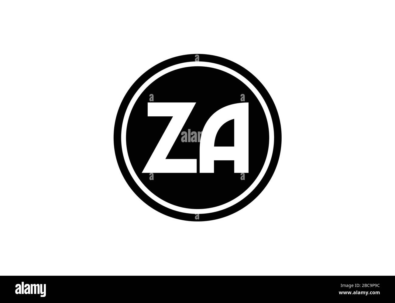 Z A lettre initiale logo modèle vectoriel de conception, symbole d'alphabet graphique pour l'identité d'entreprise Illustration de Vecteur