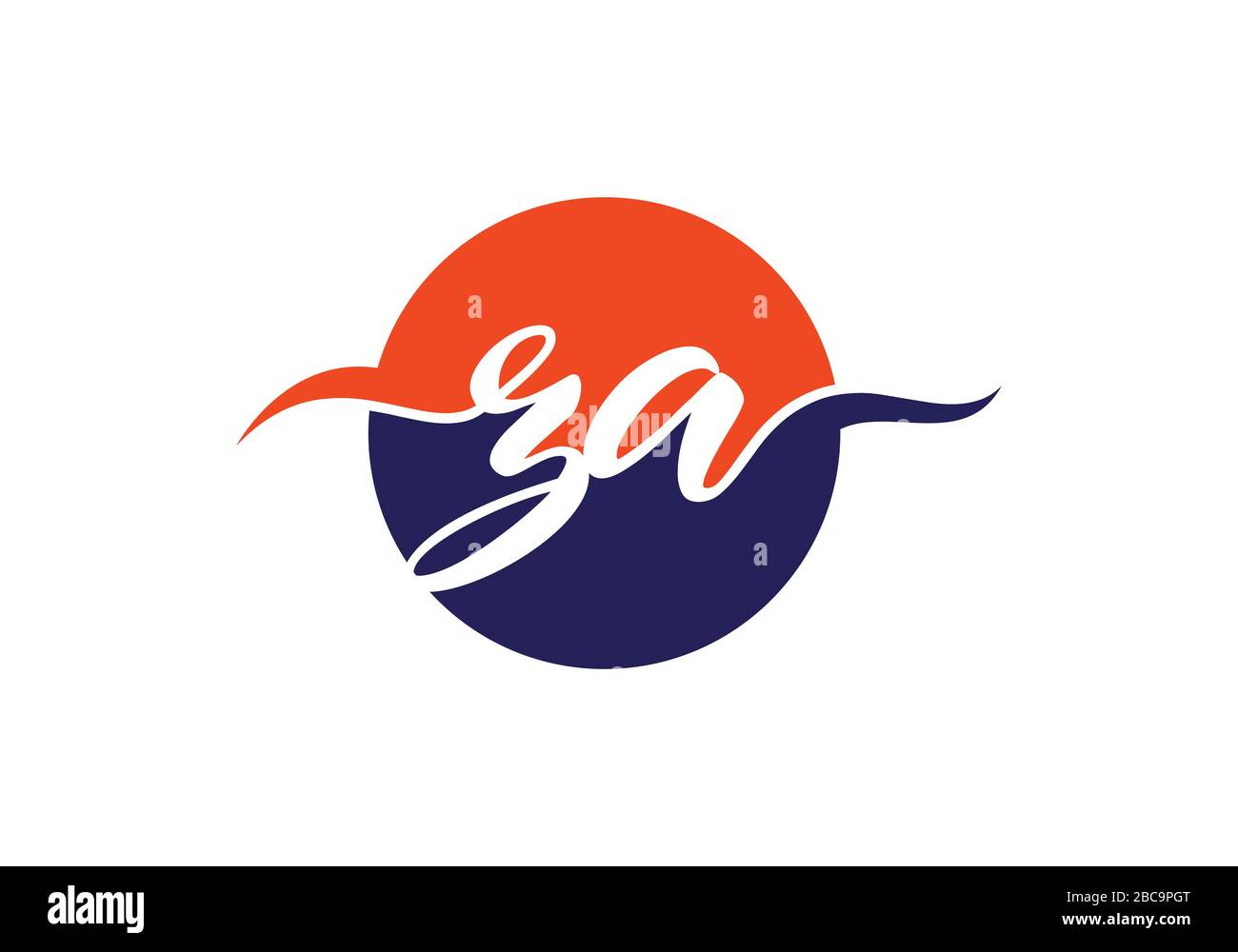 Z A lettre initiale logo modèle vectoriel de conception, symbole d'alphabet graphique pour l'identité d'entreprise Illustration de Vecteur