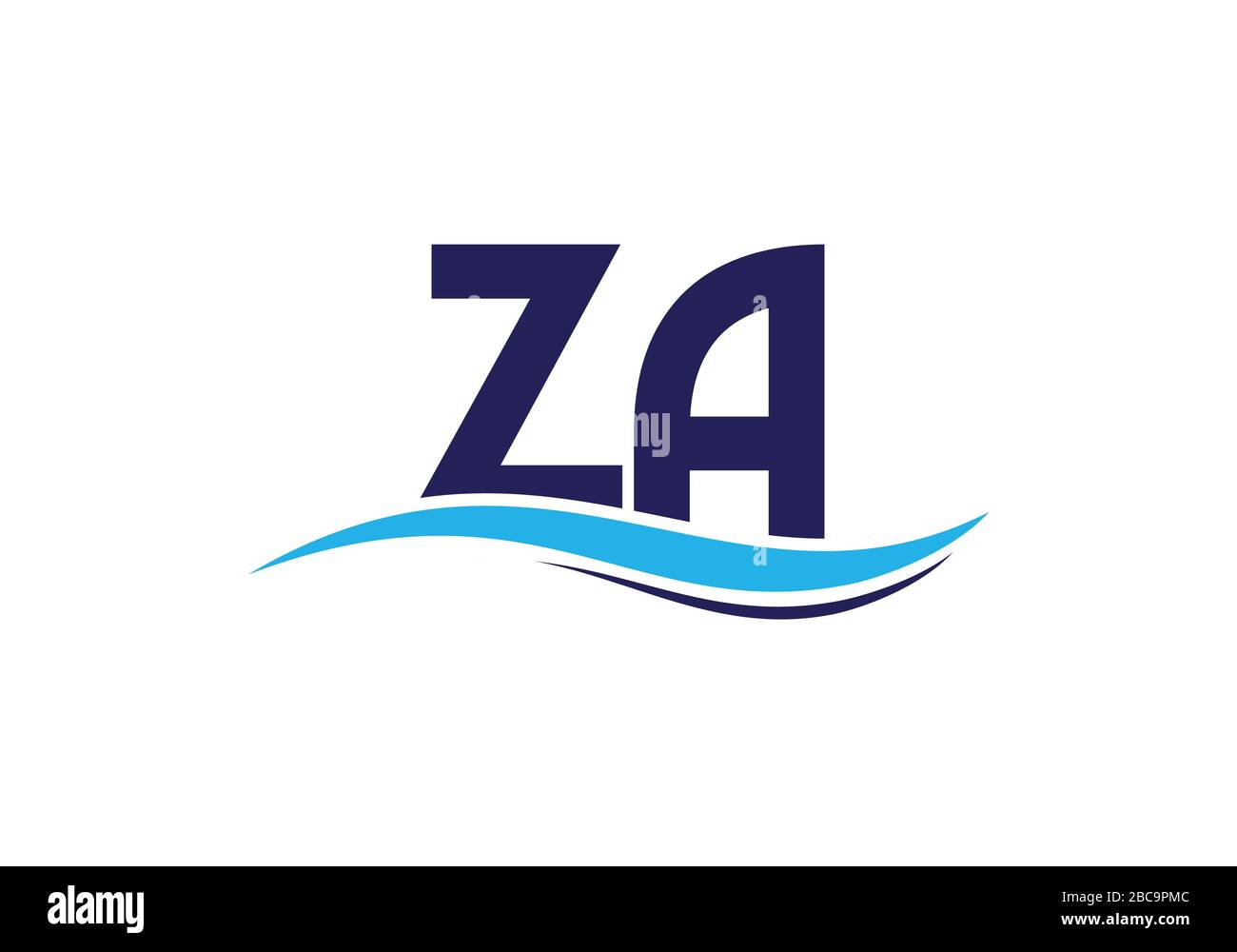Z A lettre initiale logo modèle vectoriel de conception, symbole d'alphabet graphique pour l'identité d'entreprise Illustration de Vecteur
