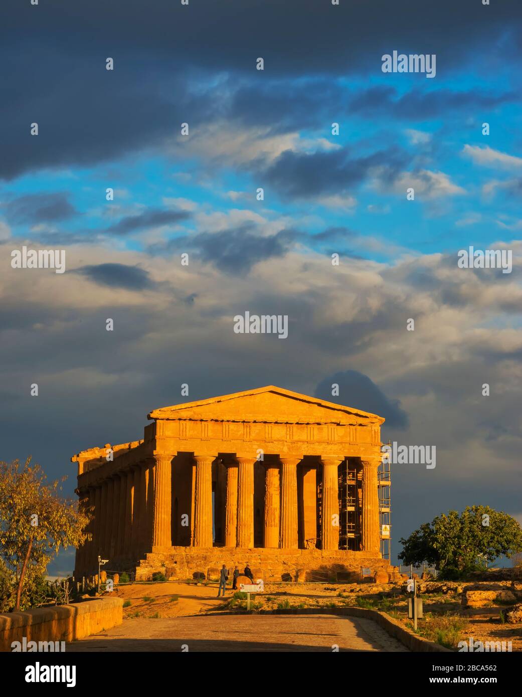 Temple of Concordia, Vallée des Temples, Agrigente, Sicile, Italie Banque D'Images
