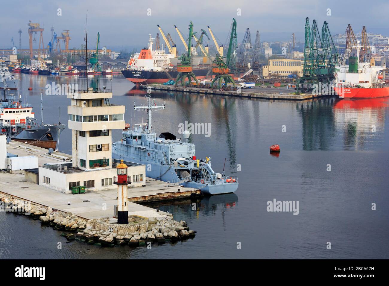 Port de Varna, province homonyme, Bulgarie Banque D'Images