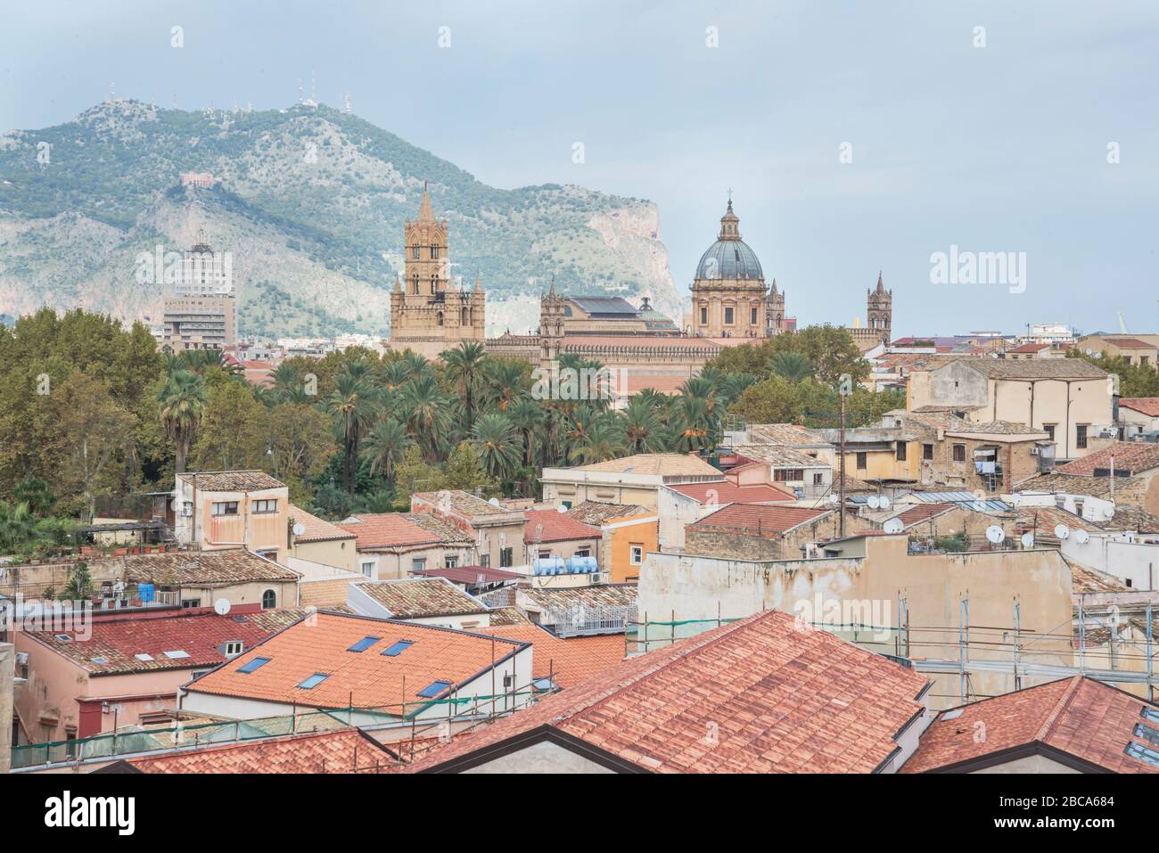 Paysage urbain, Palerme, Sicile, Italie, Europe, Banque D'Images
