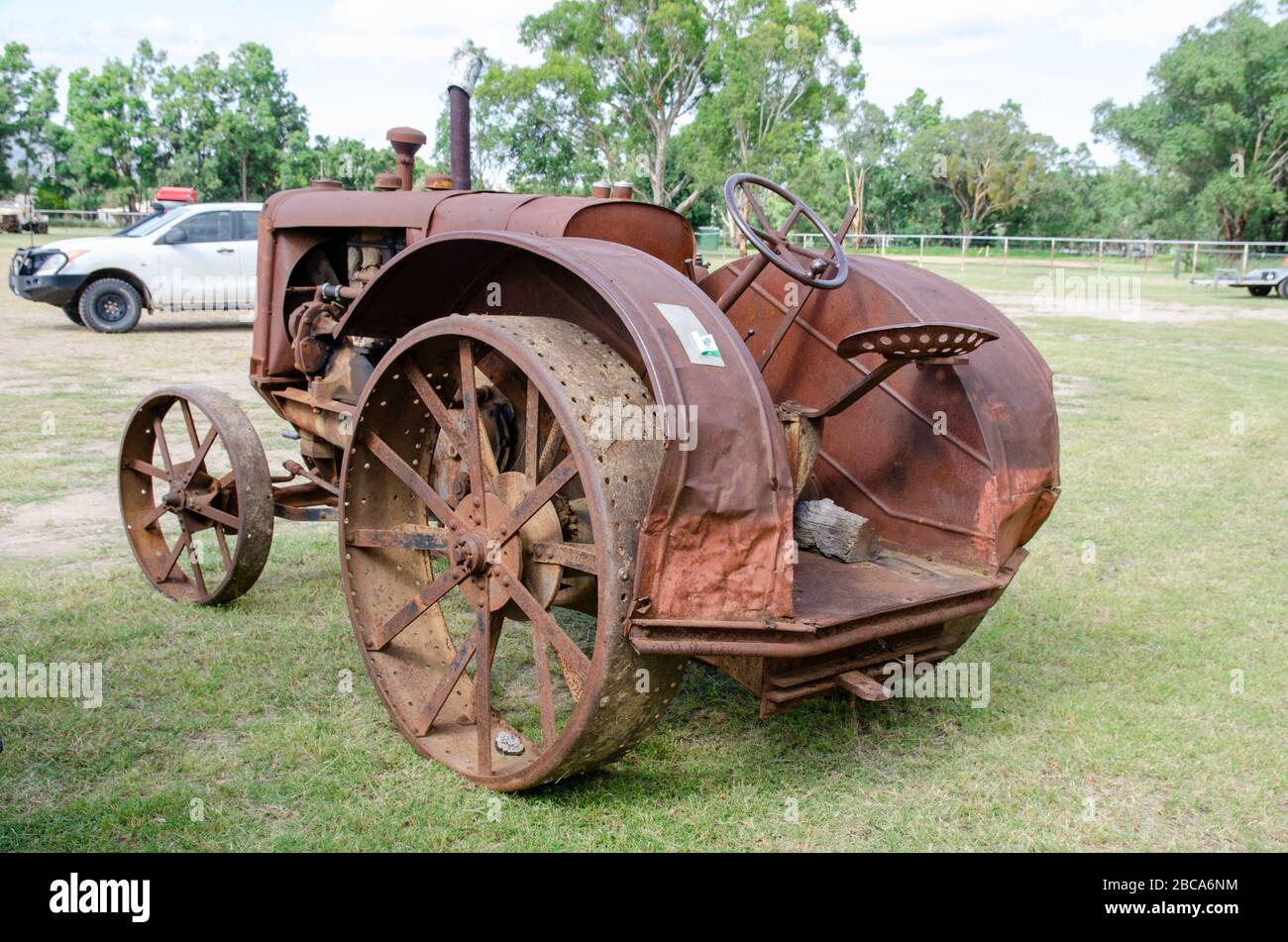 Tracteur historique de Minneapolis-Moline Twin City. Banque D'Images