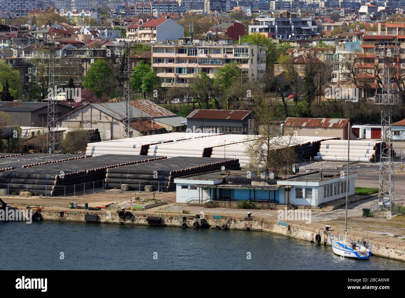 Port de Varna, province homonyme, Bulgarie Banque D'Images