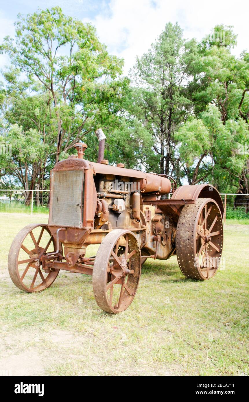 Tracteur historique de Minneapolis-Moline Twin City. Banque D'Images