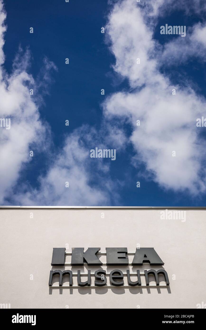 Suède, Smaland, Almhult, site du premier magasin IKEA construit en Suède, IKEA Museum, extérieur Banque D'Images