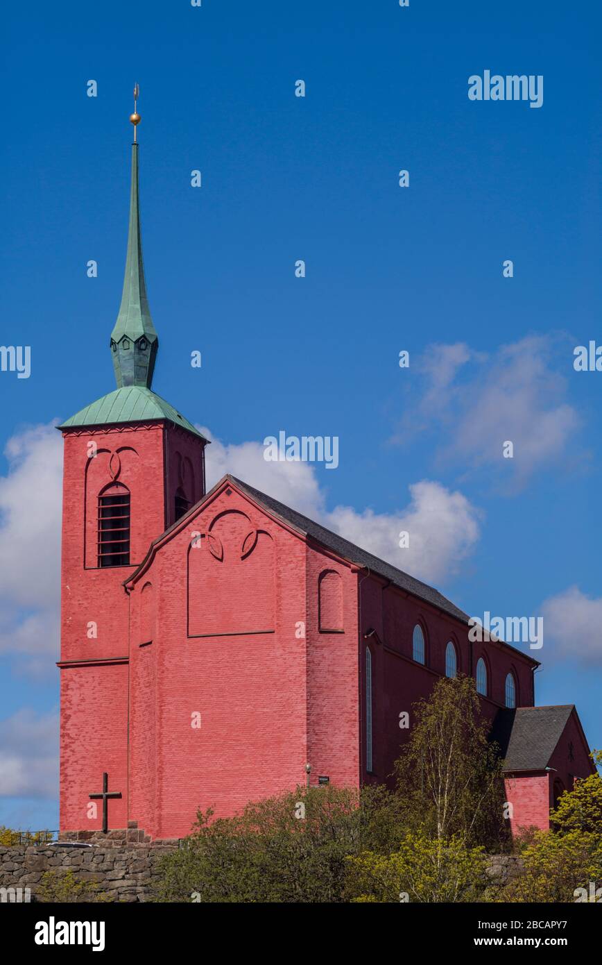 Suède, archipel de Stockholm, Nynashamn, église de Nynashamns kyrka Banque D'Images
