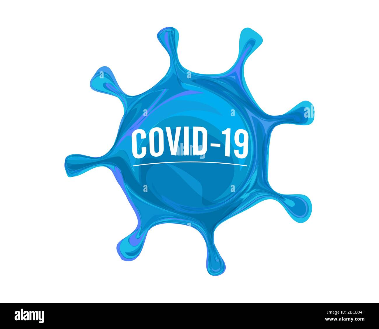 Infection par le coronavirus grippe pandémie concept médical. Les dangers de la science de la microbiologie infectent le virus du sras. Ilustation vectorielle isolée en arrière-plan. Illustration de Vecteur
