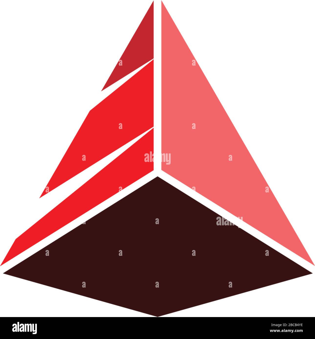 Modèle de logo Pyramid : ilustation vectorielle Illustration de Vecteur