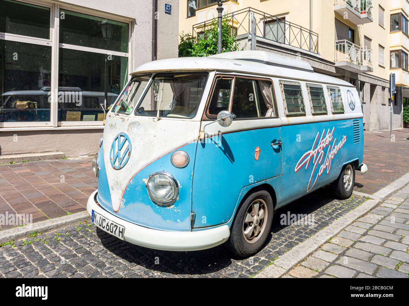 Volkswagen transporter T1 Kombi, Munich, Allemagne Banque D'Images