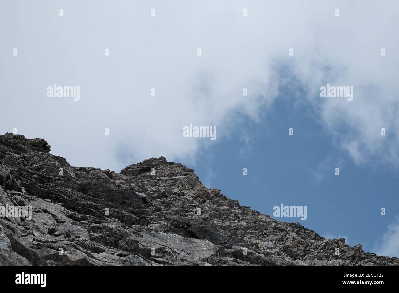 Trekking sur la montagne Rocciamelone à valsusa Banque D'Images