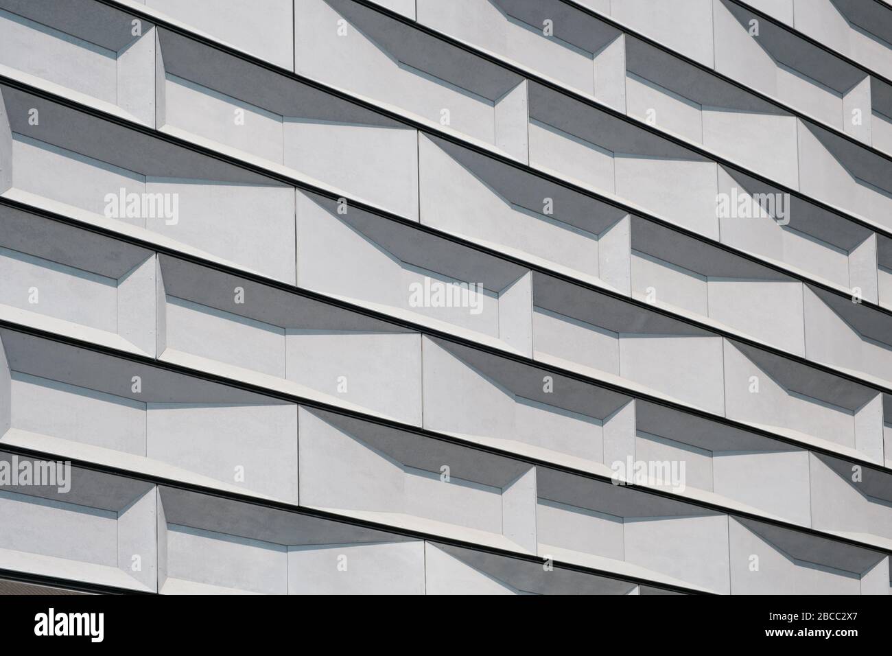façade de bâtiment abstraite, modèle architectural - Banque D'Images
