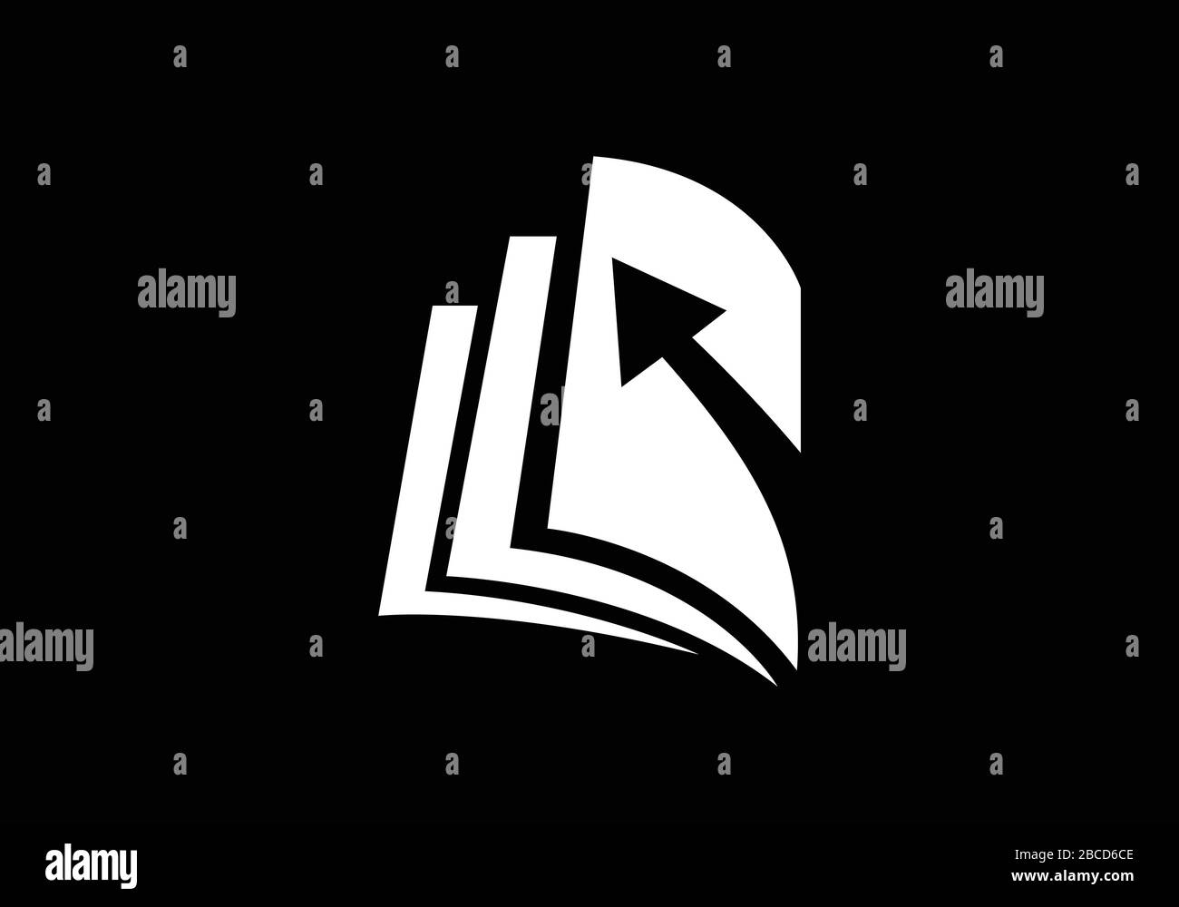 A C modèle vectoriel de conception de logo lettre initiale, symbole d'alphabet graphique pour l'identité d'entreprise Illustration de Vecteur