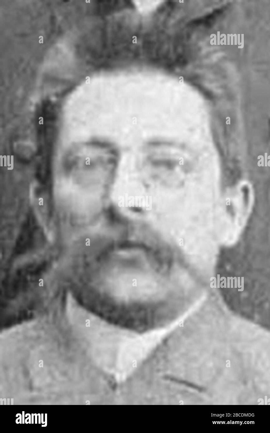 Richard Petri, Richard Petri (1852 – 1921) microbiologiste allemand généralement crédité d'inventer le dispositif connu sous le nom de boîte de Petri Banque D'Images