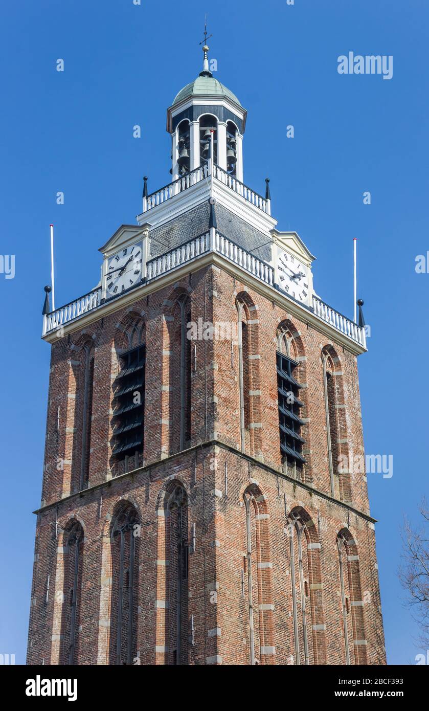 Tour de l'église historique Maria à Meppel, Pays-Bas Banque D'Images