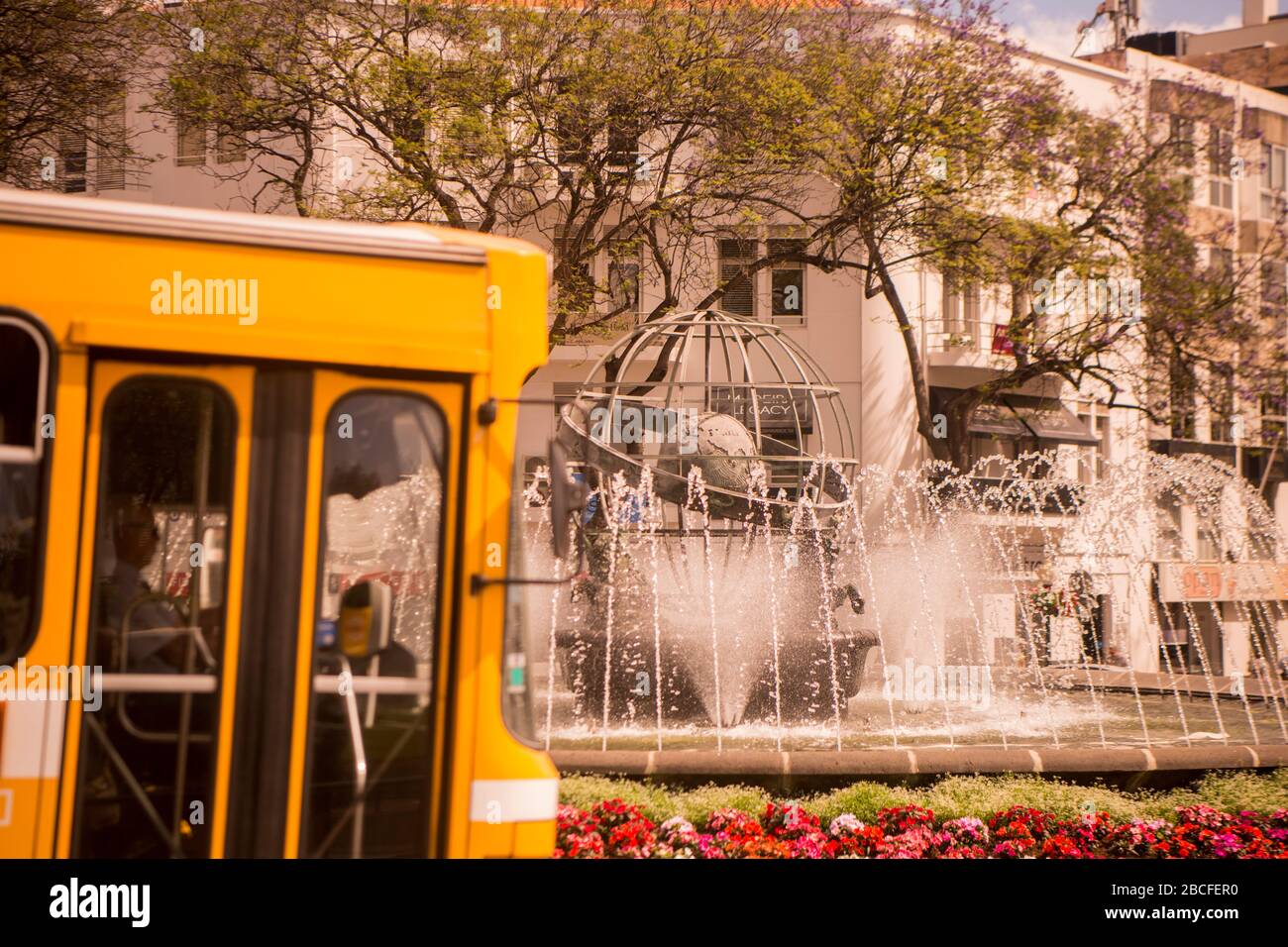 La Rotunda do Infante dans le centre ville de Funchal sur l'île de Madère du Portugal. Portugal, Madère, avril 2018 Banque D'Images