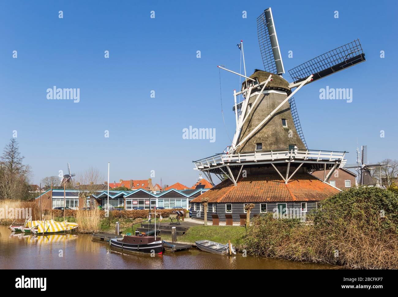 Moulin à vent historique à Meppel, Pays-Bas Banque D'Images
