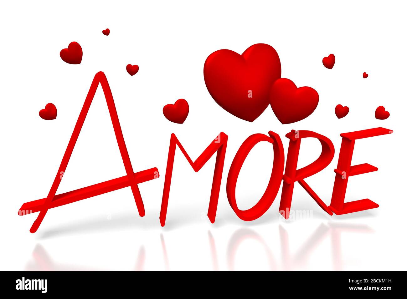 Tridimensionnel L Amour En Italien Photo Stock Alamy