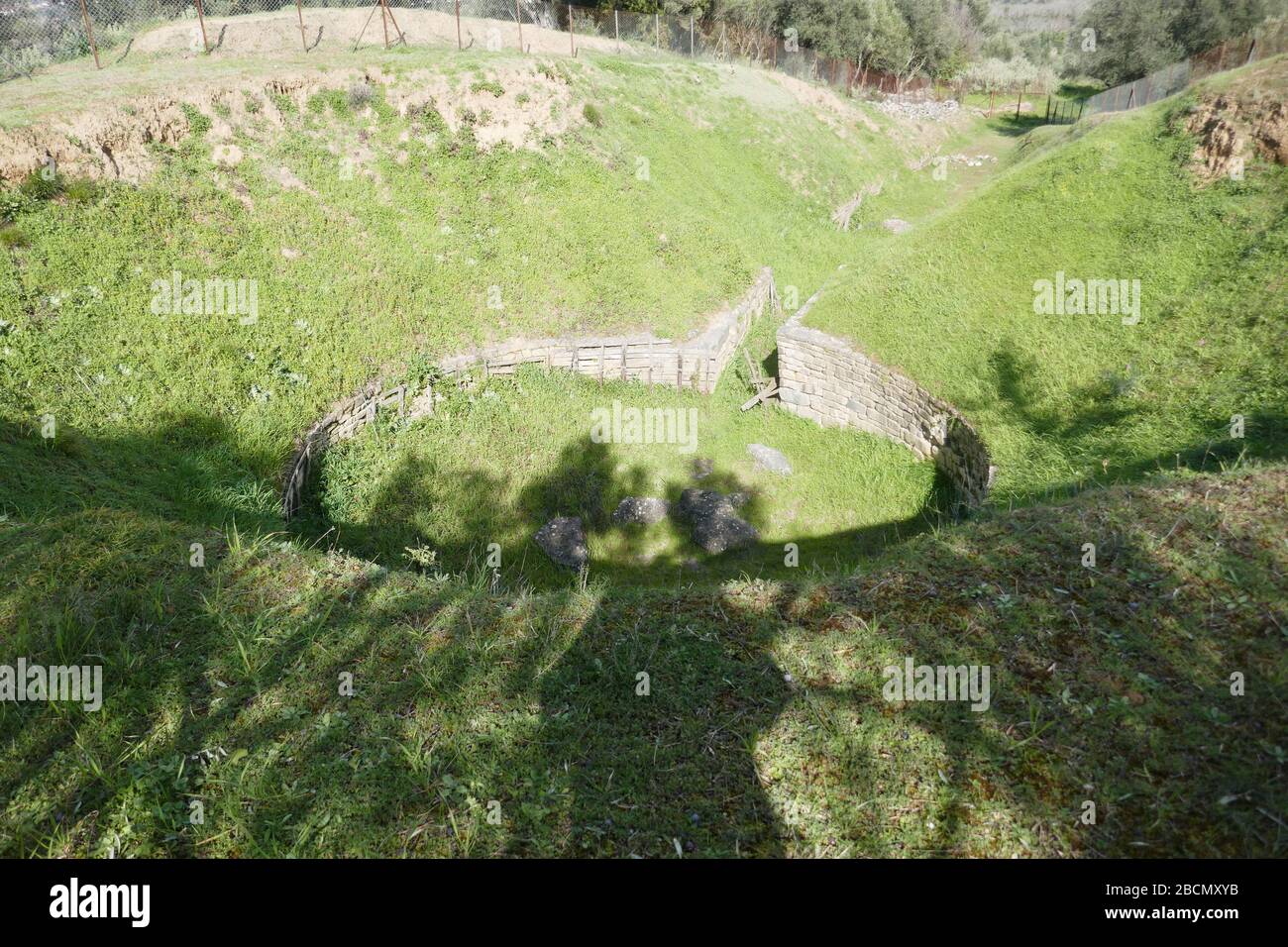 Site archéologique de Vaphei Banque D'Images