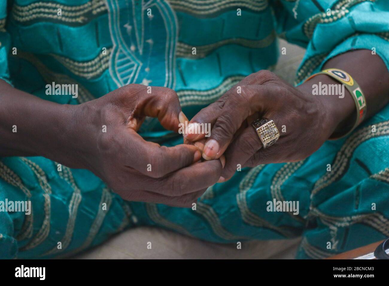 Détails mariage traditionnel africain / mariage Banque D'Images