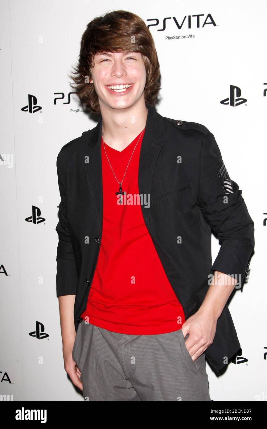 Le 15 février 2012, Los Angeles, CA, USA: LOS ANGELES - FEB 15: Evan Hofer au Sony PlayStationAE dévoile PS VITA portable Entertainment System aux Siren Studios le 15 février 2012 à Los Angeles, CA (Credit image: © Kay Blake/ZUMA Wire) Banque D'Images