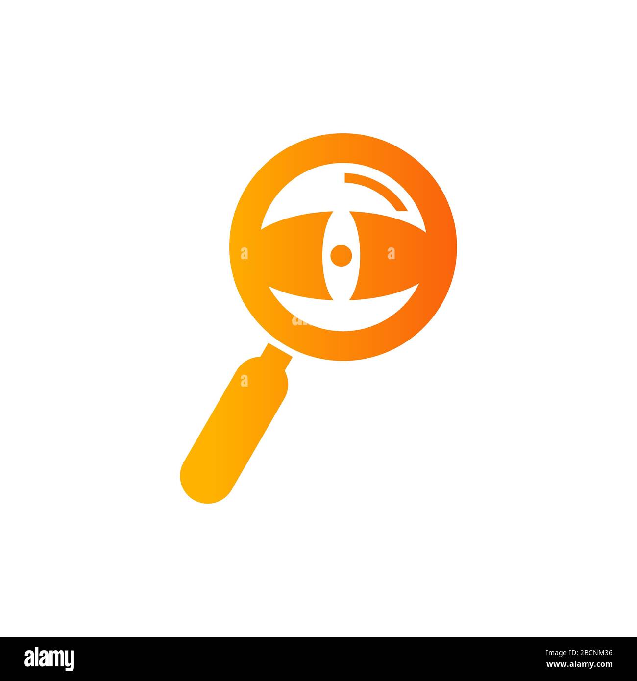 finder vision eye search diagnostic logo vectoriel illustration de l'icône Illustration de Vecteur