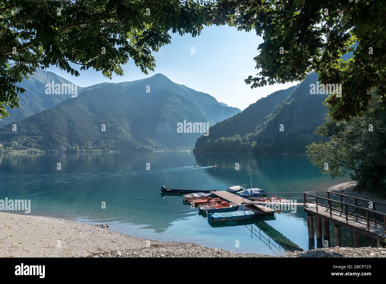 lago di ledro, italie, tyrol du sud Banque D'Images