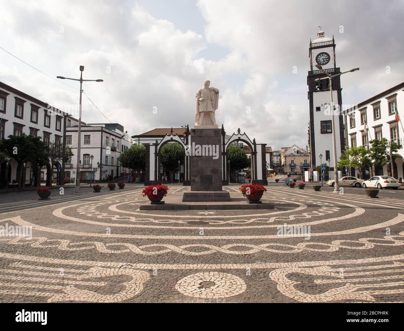 Portes de la ville, Ponta Delgada, Sao Miguel, Açores Banque D'Images