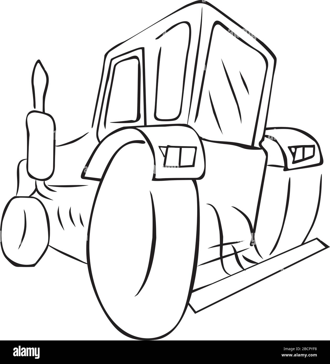 tracteur Illustration de Vecteur