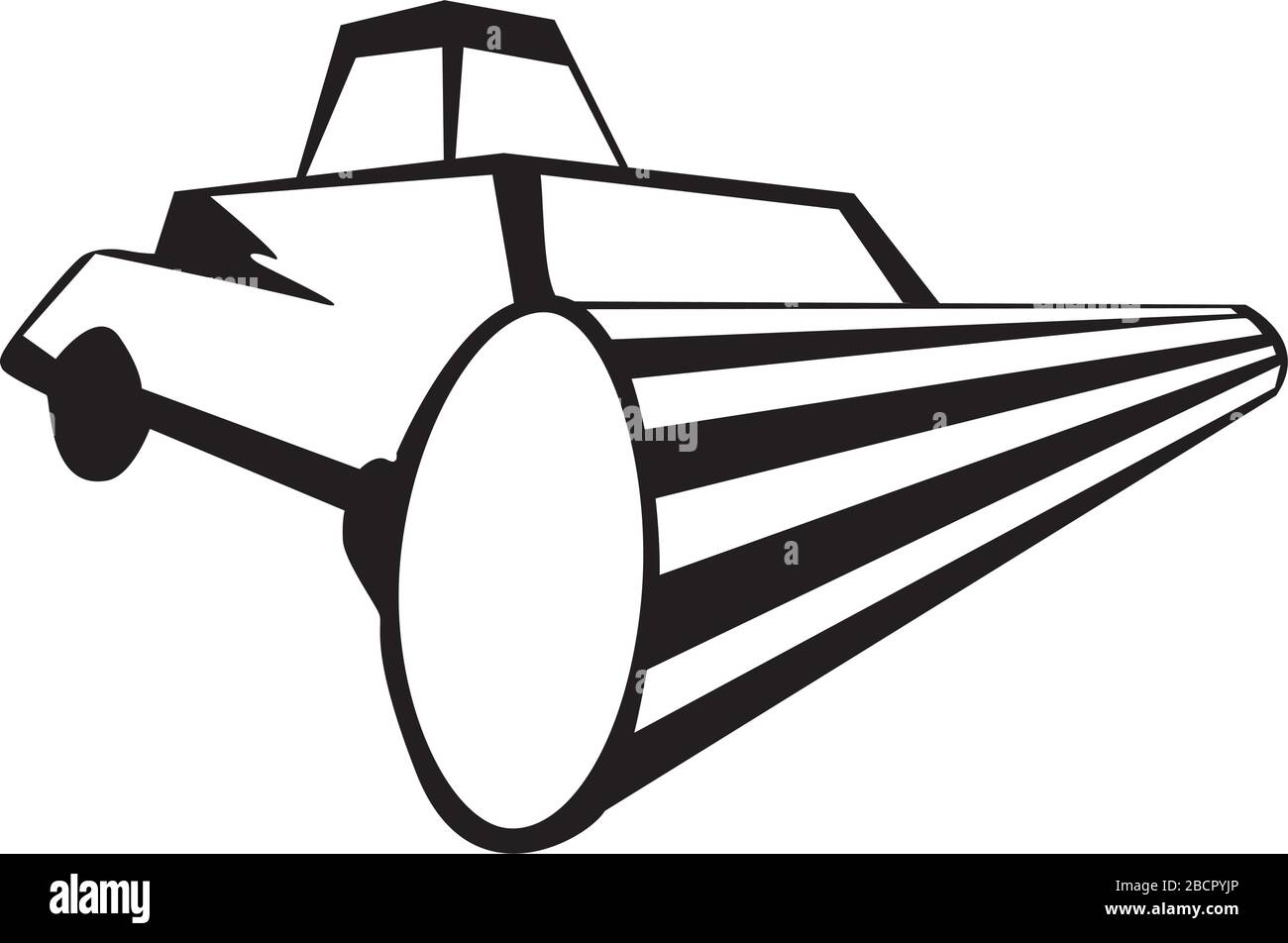 Moissonneuse Batteuse Illustration de Vecteur