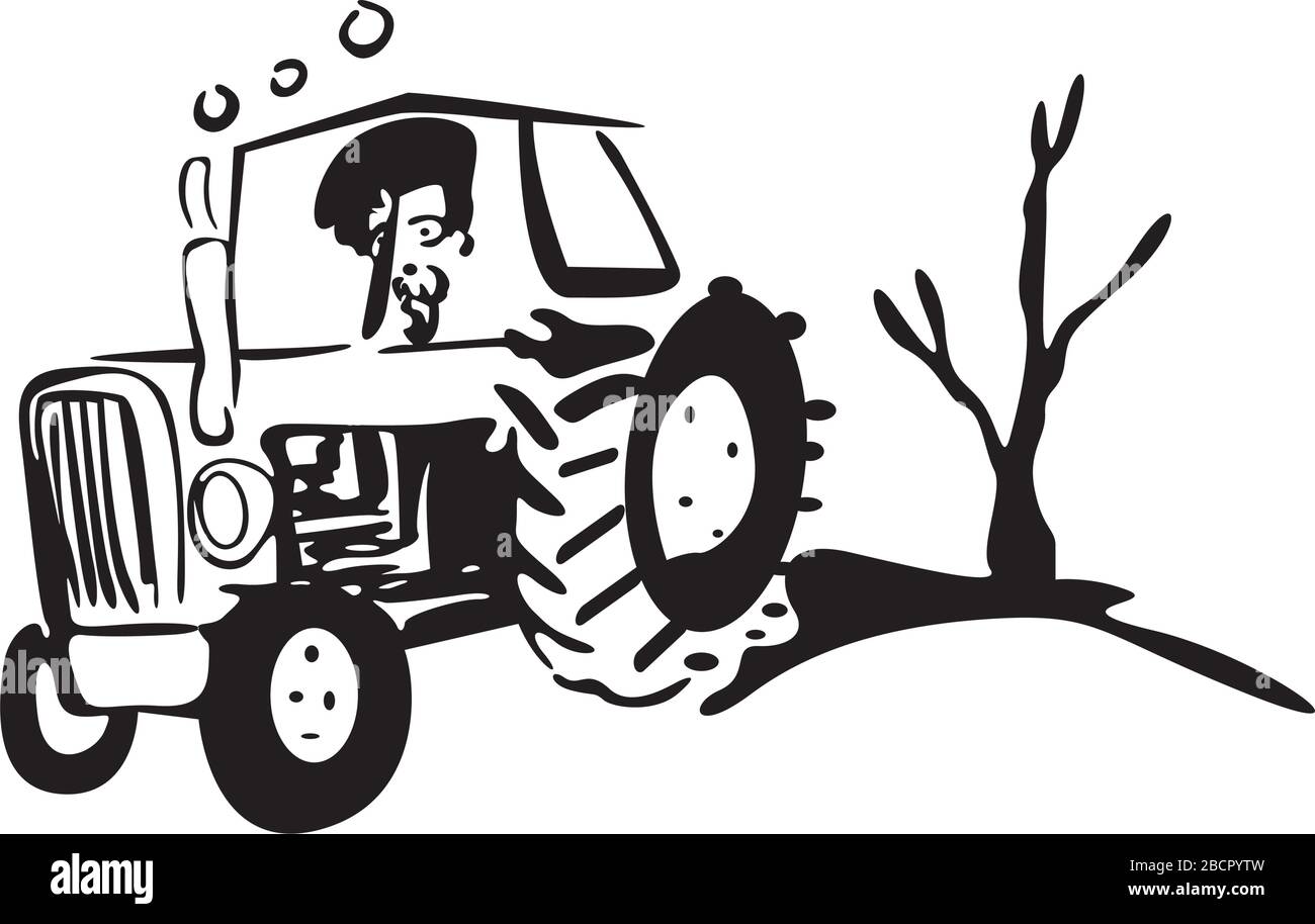 tracteur de travail Illustration de Vecteur